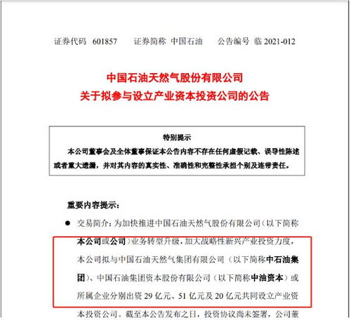 投資100億成立新公司 中石油要進軍哪些領域